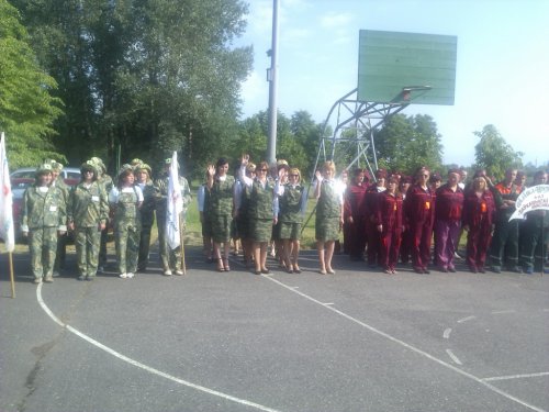 Районные соревнования среди сандружин и пожарных отрядов