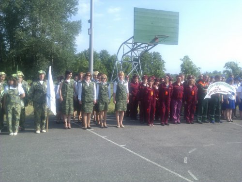 Районные соревнования среди сандружин и пожарных отрядов