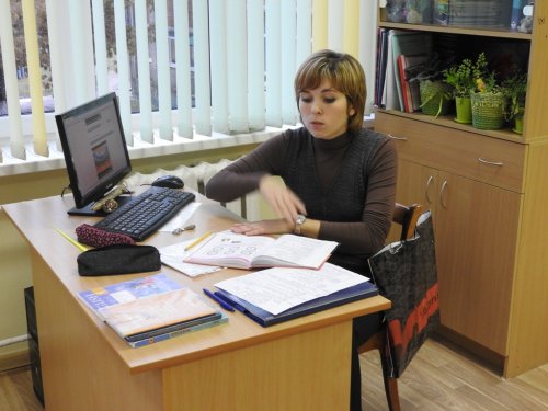 Урок английского языка в 4-м класе