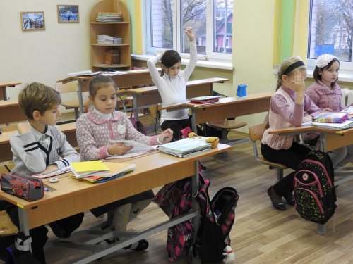 Урок английского языка в 4-м класе