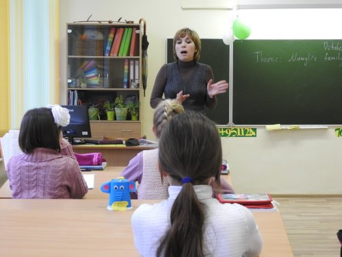 Урок английского языка в 4-м класе