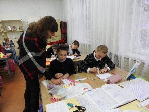 Урок трудового обучения в 6-м классе