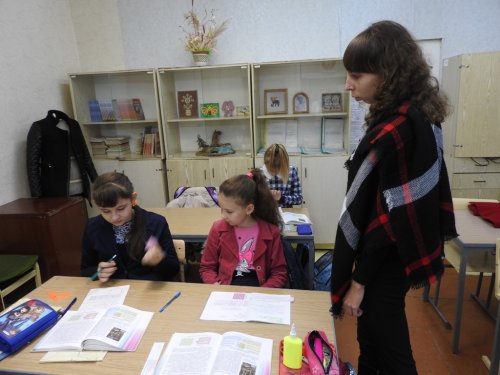 Урок трудового обучения в 6-м классе
