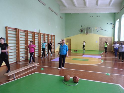 Урок физической культуры в 8 классе. Учитель Шейко А.А.