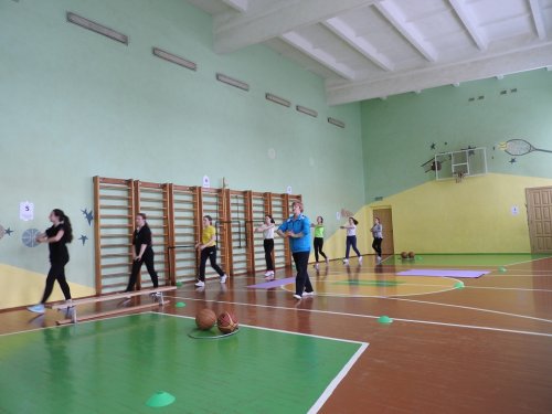 Урок физической культуры в 8 классе. Учитель Шейко А.А.