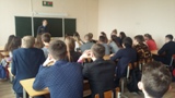Встреча заместителя начальника РОВД Якимчика А.А. с учащимися 9, 11 классов