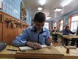 Урок трудового обучения в 8-м классе. Учитель Петкевич А.М.