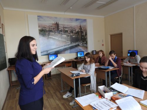 Урок английского языка в 8-м классе. Учитель Голуб Е.Т.