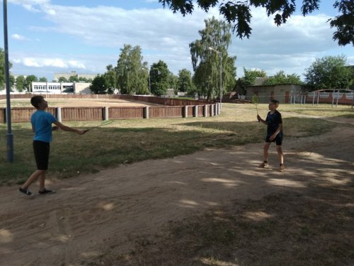 Спортивная площадка в действии
