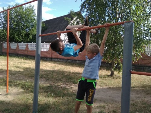 Спортивная площадка в действии