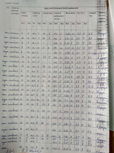 Уровень физической подготовки учащихся за I полугодие