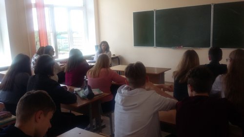 Встреча учащихся 9 и 10 классов  с фельдшером – валеологом УЗ «Свислочская ЦРБ»