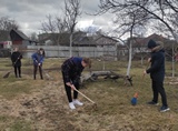 Волонтёрская акция «Чистый двор - уютный дом»