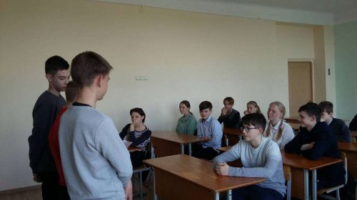 Встреча информационной группы старшеклассников с учащимися