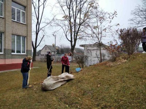 Акция "Наш уютный школьный двор" Акция "Наш уютный школьный двор"