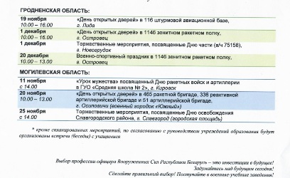 Мероприятия военно-профессиональной ориентации граждан